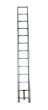 Telescopic ladder in aerospace-grade aluminum, 32" to 12.5'