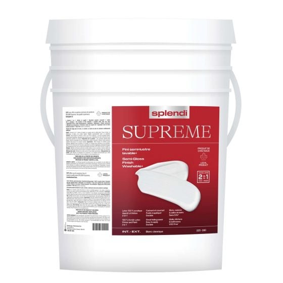 Paint SPLENDI Supreme, Semi-Gloss, White, 18.9 l