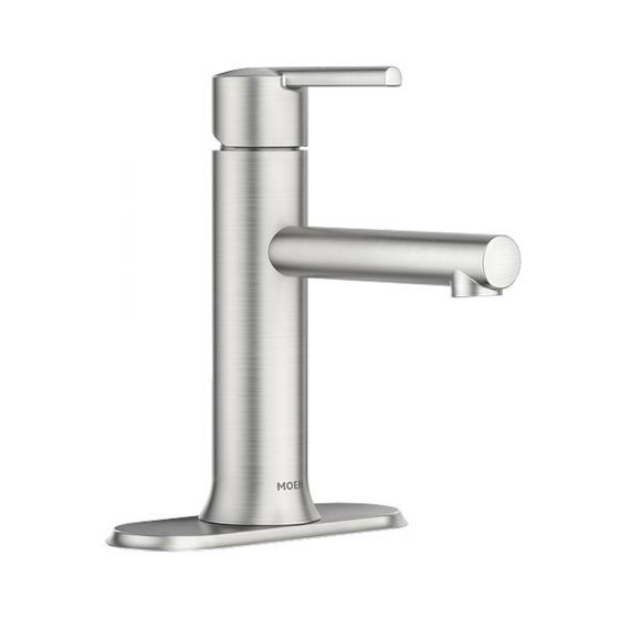 Arlys Bathroom Sink Faucet - 1 Lever - Brushed Nickel - 4" Centerset