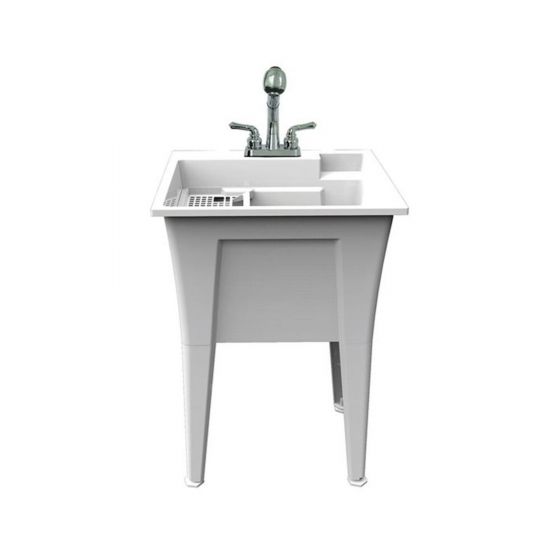 All-In-One Nova Laundry Sink with Faucet - 24" x 22" x 34"