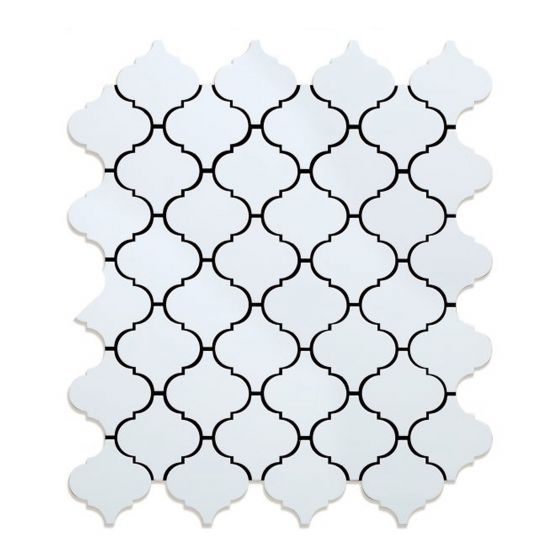 2X Faster Peel and Stick tile - MARRAKESH WH - Metal - 10.89 x 12.44 x 0.2 in