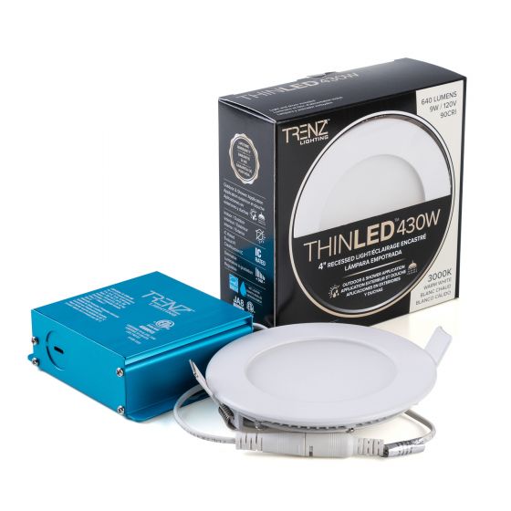 Lumière encastrée DEL ronde TRENZ ThinLED - Blanc chaud