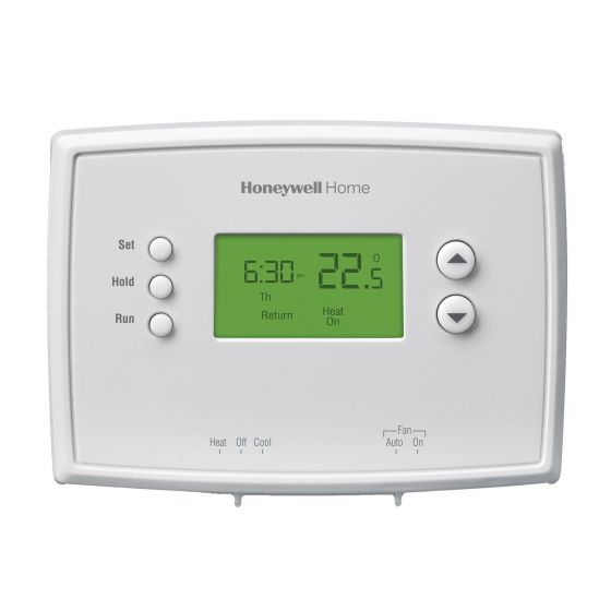 Thermostat numérique Honeywell, programmation 5-2 jours
