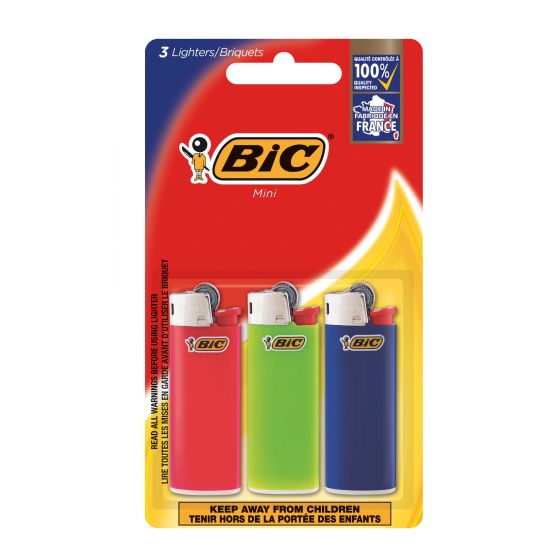 BIC Mini Lighters, 3 Pack