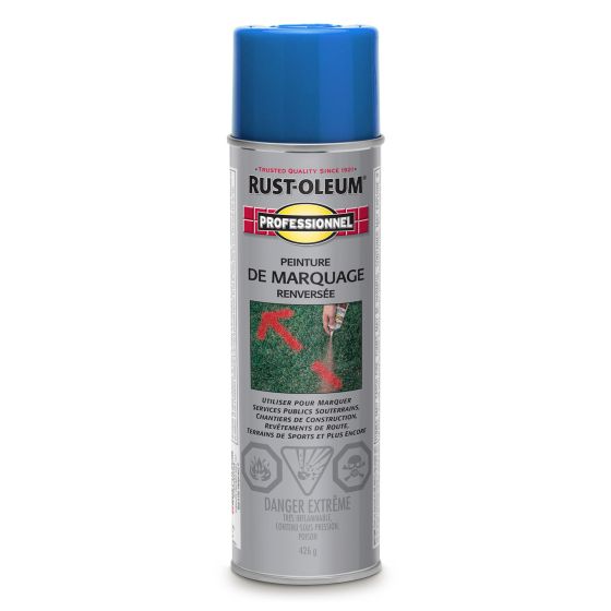 Professionnel Inverted Marking Paint Spray - Caution Blue - 426 g