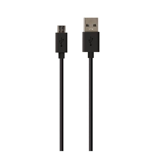 Câble de chargement micro-USB noir 3'