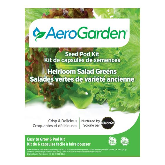 Pod Seed Kit - Heirloom Salad Greens - 6/pkg