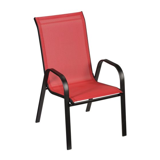 Sling Stackable Patio Chair - Red