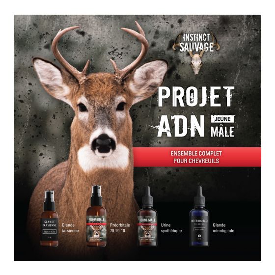 Complete Kit for Young Male Deer - DNA Project - 210 ml
