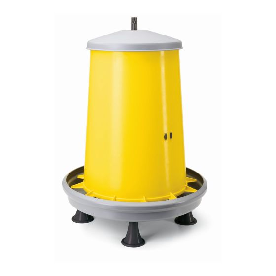 CHICK'A Yellow Poultry Feeder with Feet - 20 l