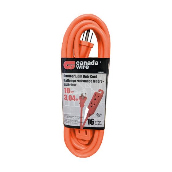 SJTW Outdoor Cord - 13 A - Orange - #16-3 x 3 m