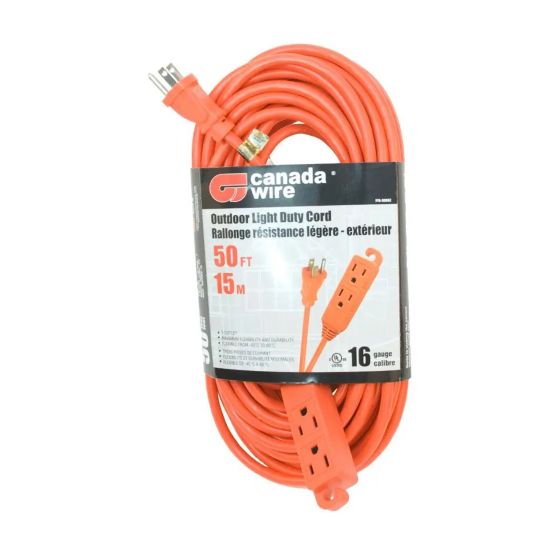 SJTW Outdoor Cord - 13 A - Orange - #16-3 x 15.2 m