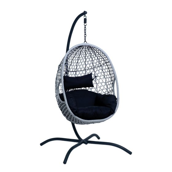 Chicago Hanging Chair - Black/Grey6