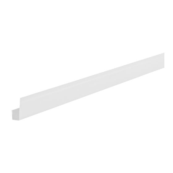 Moulure en J CanExel Ridgewood D-5 et Ultraplank, blanc, 1" x 10'
