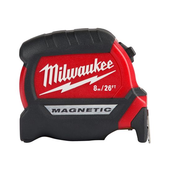 Compact Magnetic Tape Measure - 8m/26'