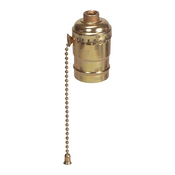 Socket With Chain - Brass
