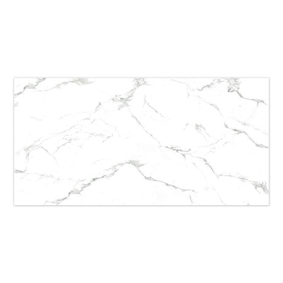 Tuile de porcelaine, Nebula, 12" x 24", 15,5 pi², blanc poli