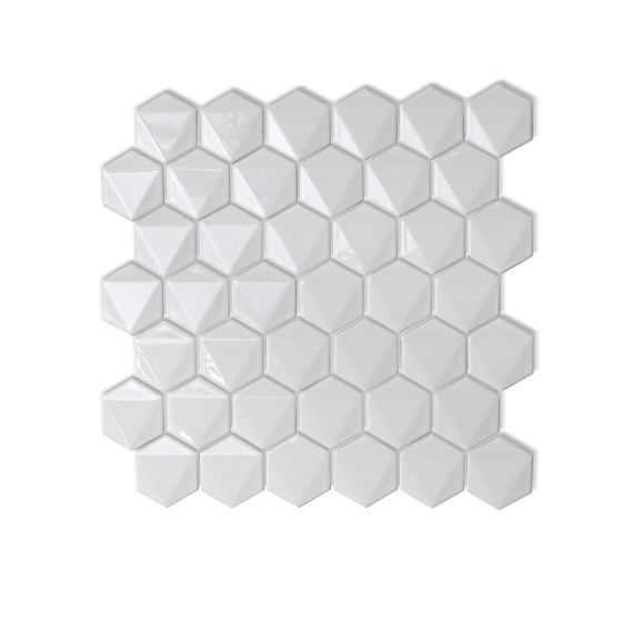 Ceramic Tile, Wall, Fulton, Snow, 12.9" x 13"