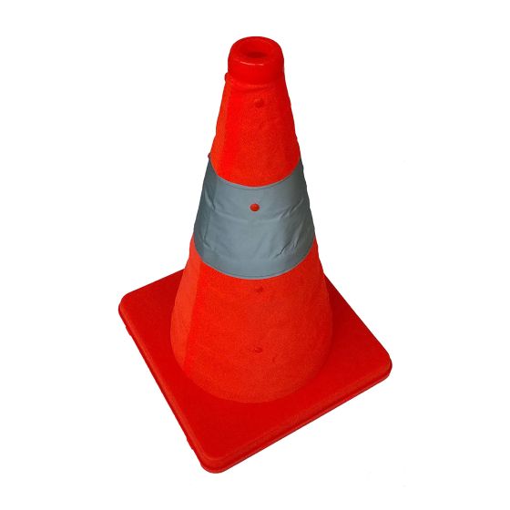 Retractable Reflective Safety Cone - 16"