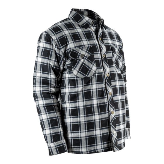 Quilted flannel shirt