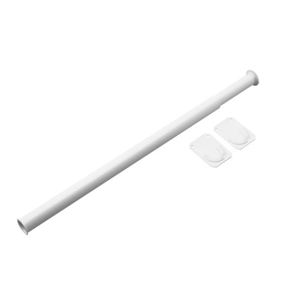 Adjustable Closet Rod with Separated Ends