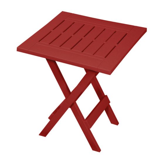 Folding Side Table - Adirondack - Resin - 15.25" x 17 - Crimson Red