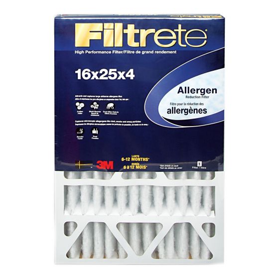 Deep pleat allergen reduction furnace filter