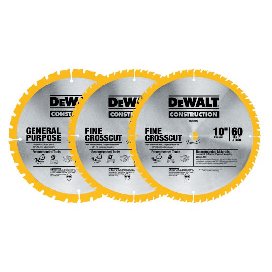 Table saw and miter saw blade set