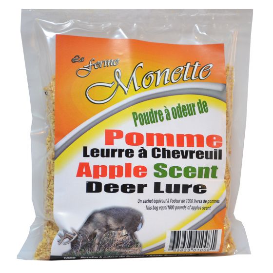 Apple scent powder for deer
