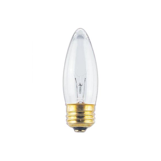 Ampoule incandescente, B11, chandelier, blanc doux, 2/pqt