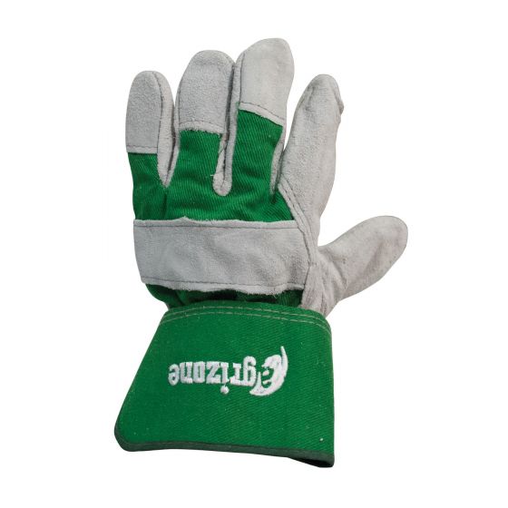 Split leather glove with logo Agrizone