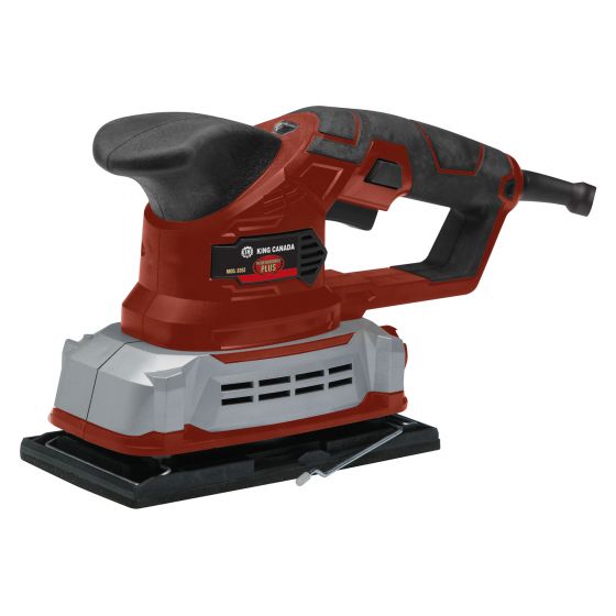 Electric Finishing Sander - King Canada - 1/3 Sheet - Red