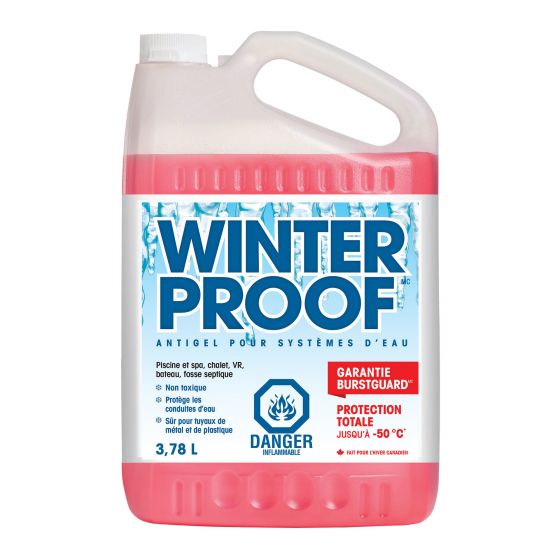 WinterProof - Non-Toxic Water System Antifreeze with BurstGuard Protection - 3.78L
