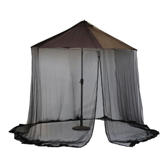 Moustiquaire de parasol, noir