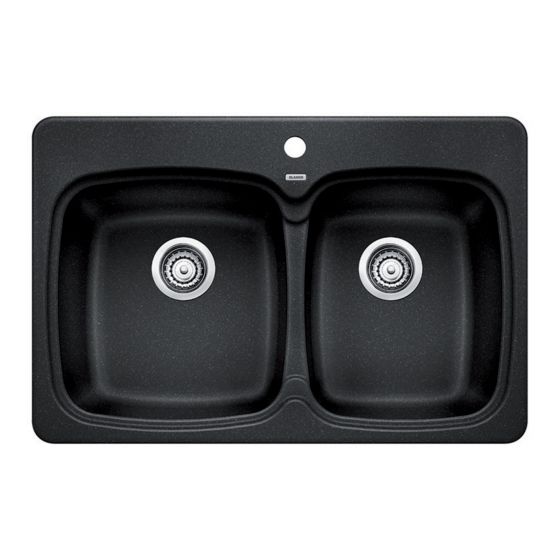 Kitchen Sink - Vienna - 2 Bowls - 1 Hole - Silgranit - 31" x 20.5" x 8"