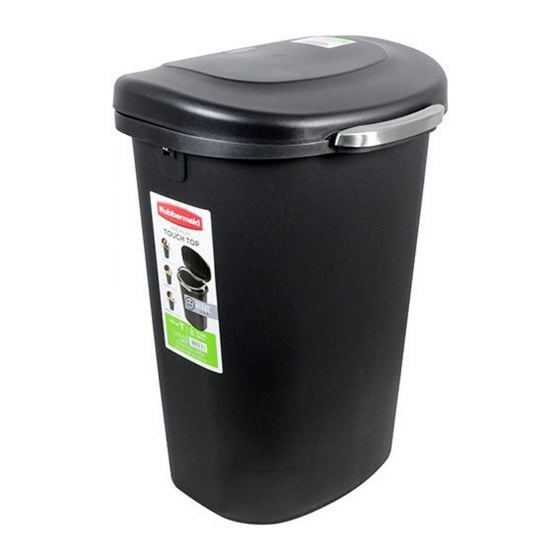 Touch Top Wastebasket with Liner Lock