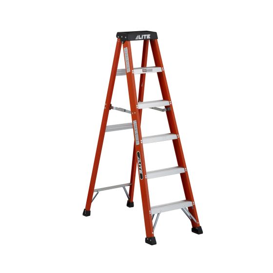 Fiberglass step Lite ladder non conductive