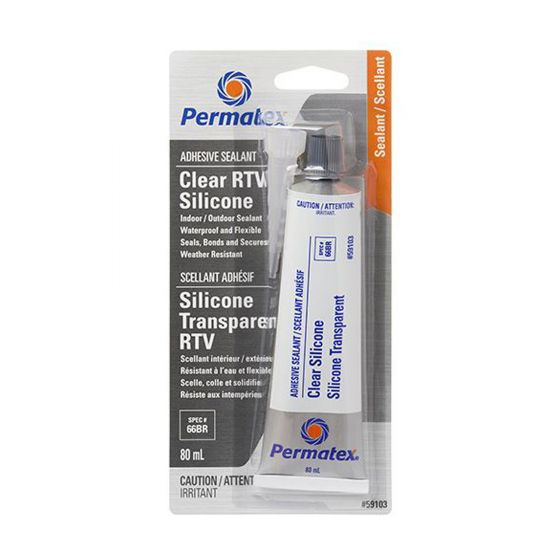 Adhesive Clear RTV Silicone Sealant - 80 ml
