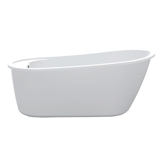Diva Freestanding Bathtub - 60 5/8" x 32" - High-Gloss Acrylic - White