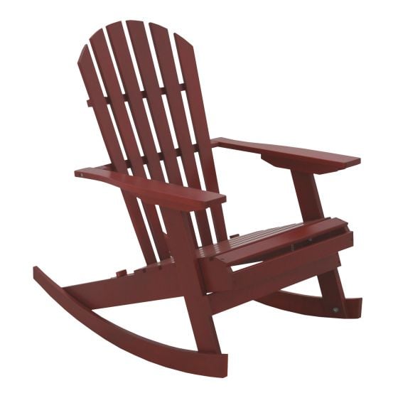 Folding Rocking Adirondack Chair - Red