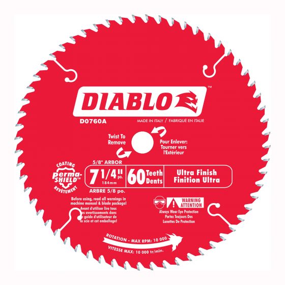 Diablo fine finish circular blade