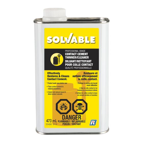 Solvable contact cement thinner/cleaner