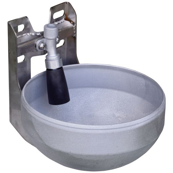 Stainless steel drinking trough