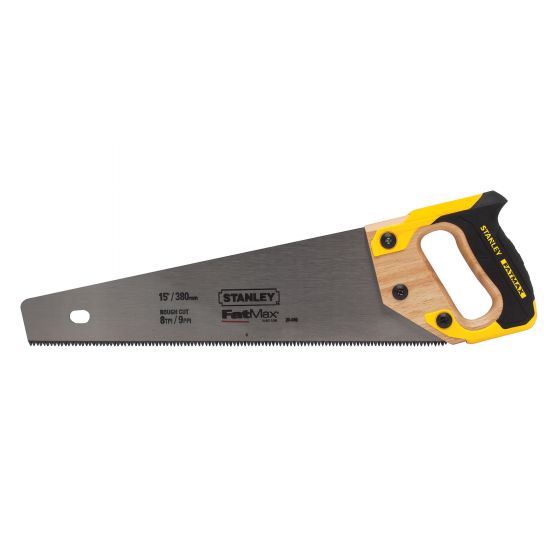 Handsaw - Stanley Fatmax - 15" - Carbon Steel - Black and Yellow