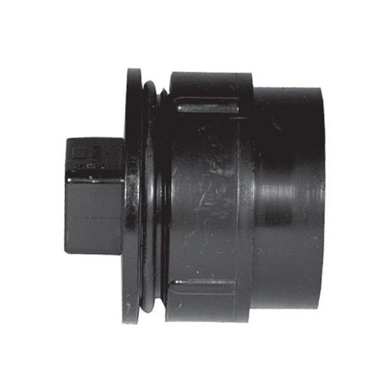ABS DWV Cleanout Adapter with Plug