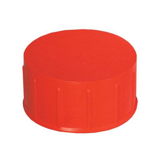 ABS DWV Polyethylene Orange Flexible Test Cap - 2"