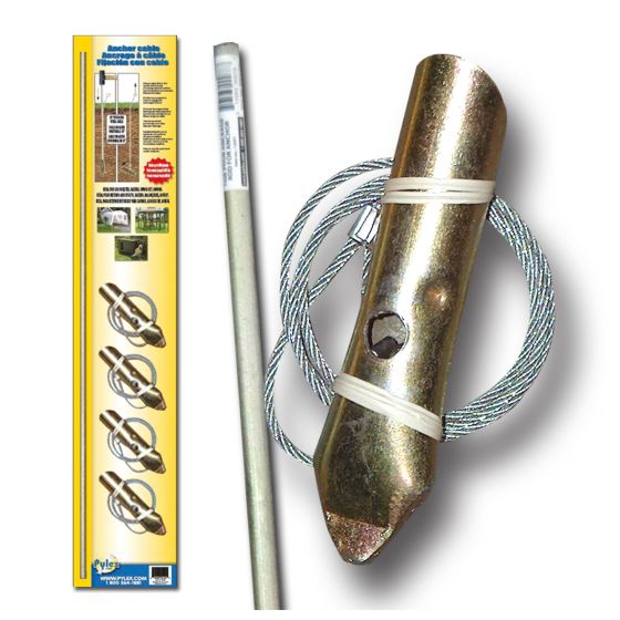Anchor cable with rod kit