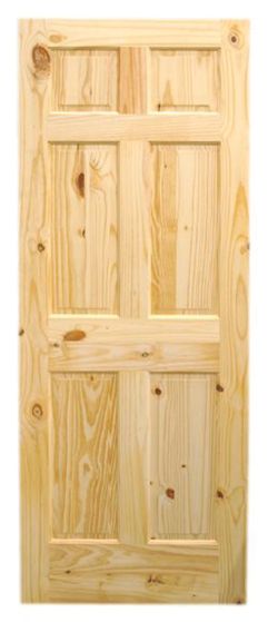 6 Panels Door - 1 3/8" x 36" x 80"