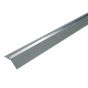 Aluminum Doorsweep with Vinyl Insert - Silver - 36"
