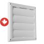 Louvered Vent Cap - White - 3"